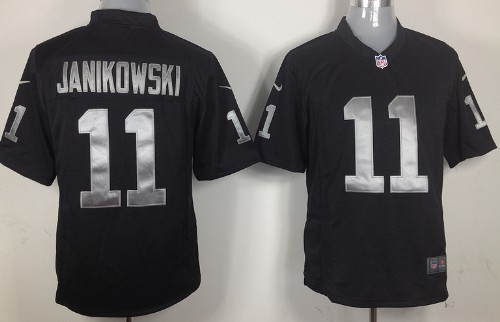 NFL Jersey Oakland Raiders 11 Sebastian Janikowski Black Game